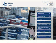 Tablet Screenshot of bergenhavn.no